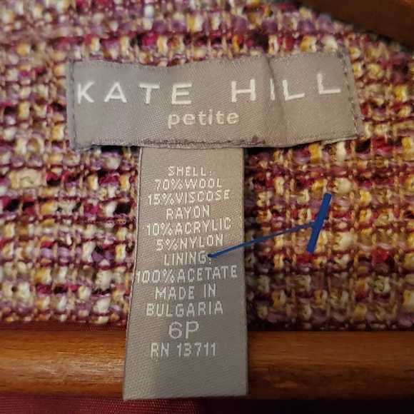 Katie Hill Petite Tweed Coat - Picture 4 of 4